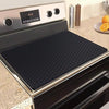 28"X20" Silicone Electric Stove Top Cover Mat - Heat Resistant Glass Cooktop Protector, Multi-Purpose Black Mat For RV Range, Dish Drying, Under Sink, Pet Feeding & Tool Storage
